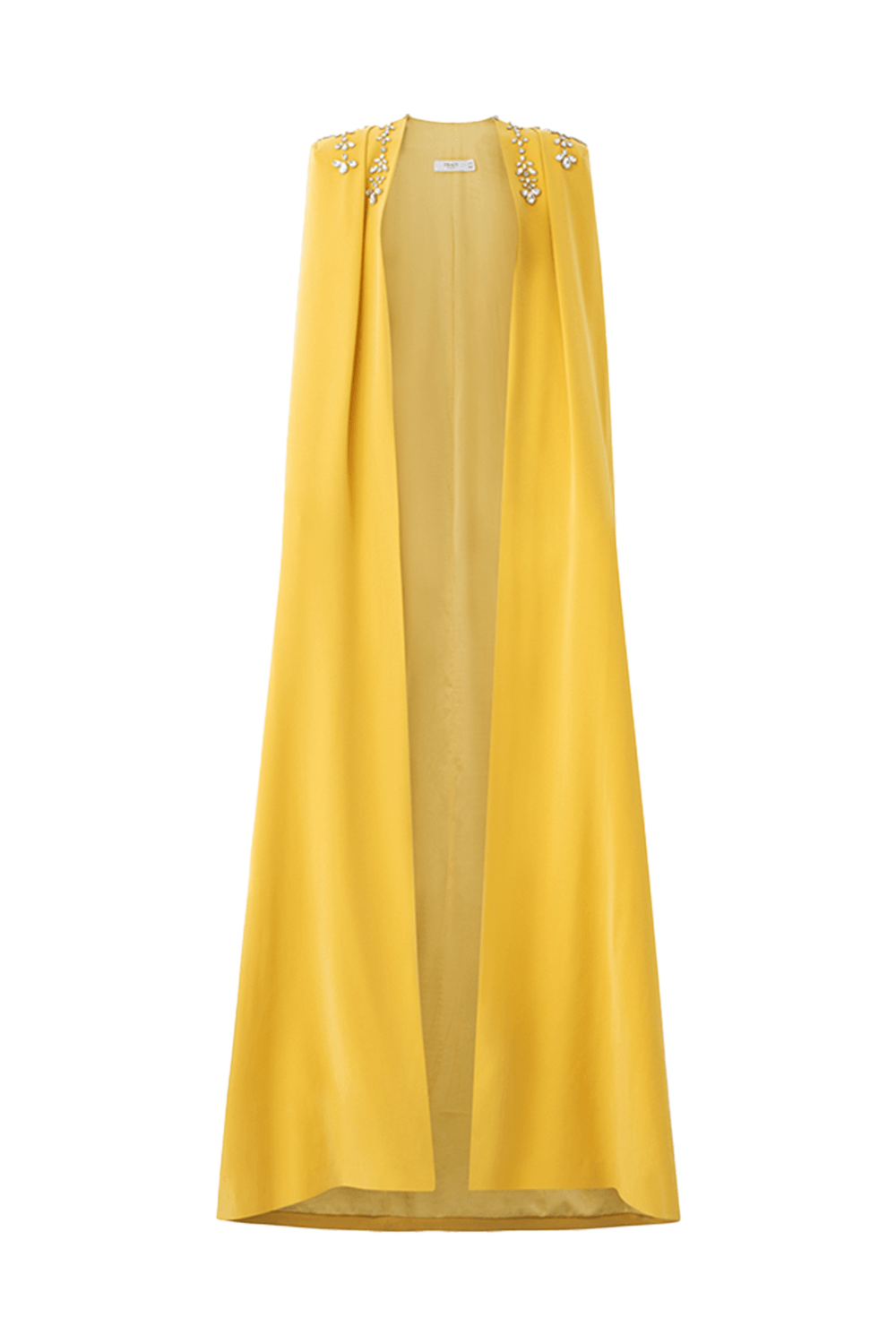 Stone Embellished Cape And Bodycon Dress Set